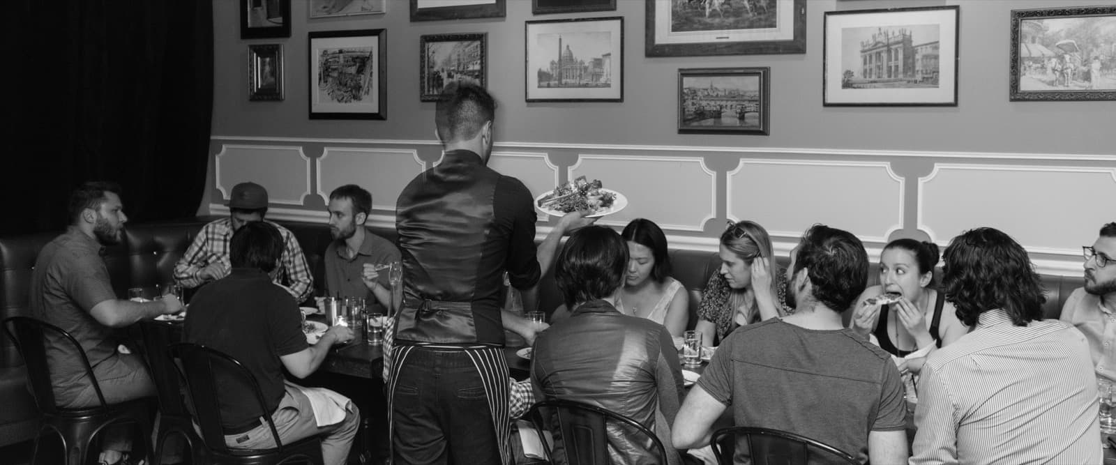 A Venture Bites dinner table